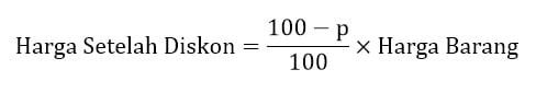 Rumus Harga Setelah Diskon