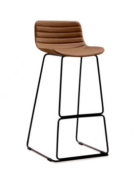 Shell Bar Stool Brown