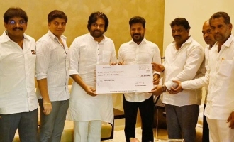 AP Dy CM Pawan Kalyan meets TG CM Revanth Reddy and donates Rs 1cr