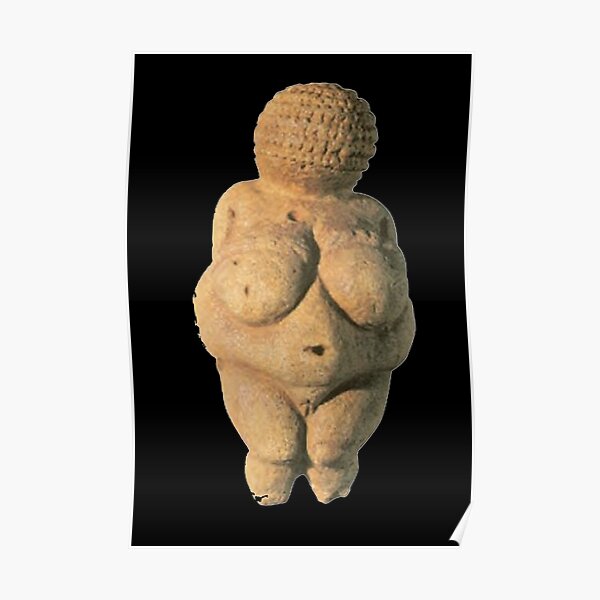 #Venus of #Willendorf #artifact sculpture art figurine statue humanbody #VenusofWillendorf Poster