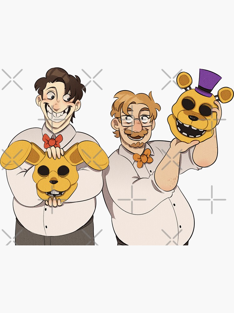 Pegatina «William Afton y Henry Emily» de snowpomrabbit | Redbubble