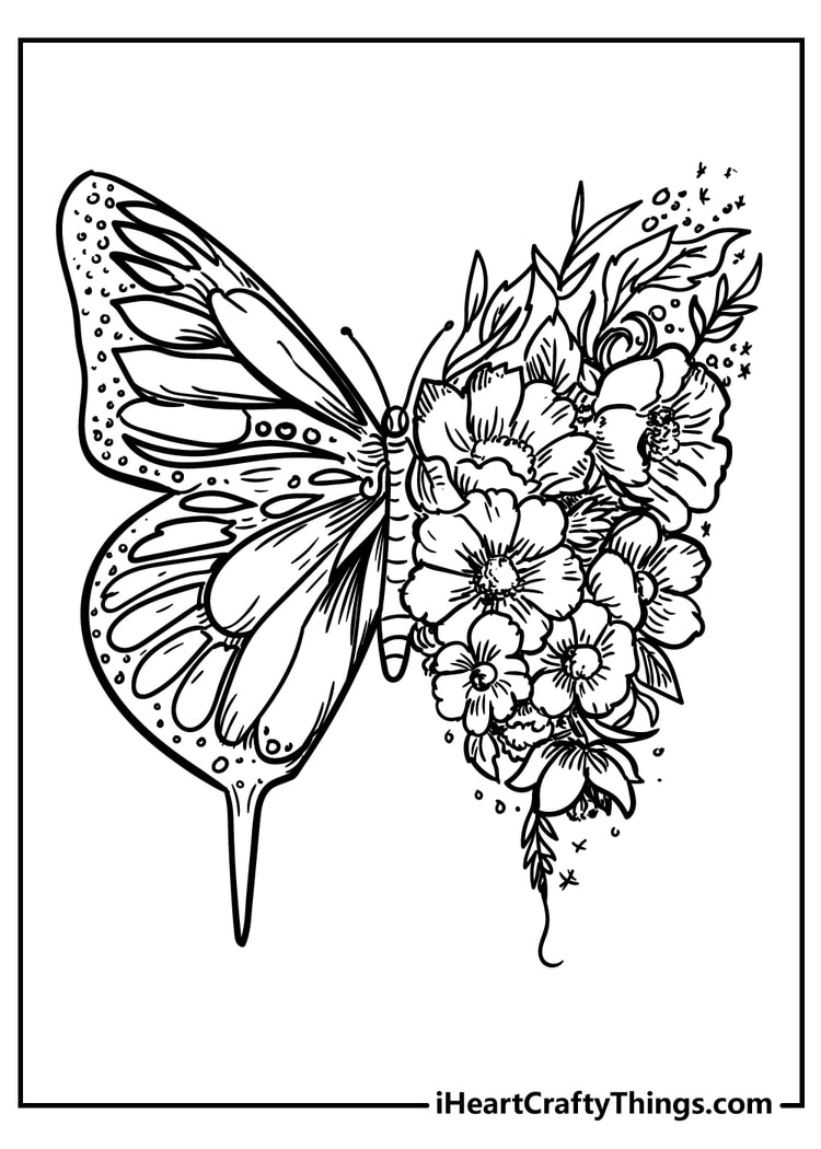 Flowers Coloring Pages For Adults