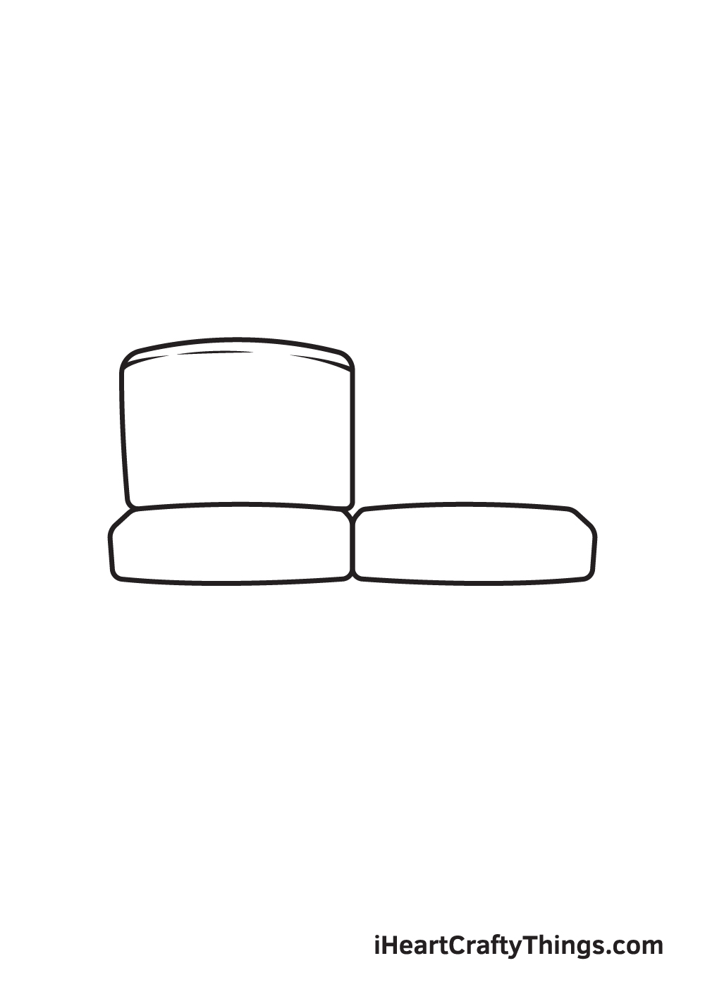 Couch Drawing – Step 3