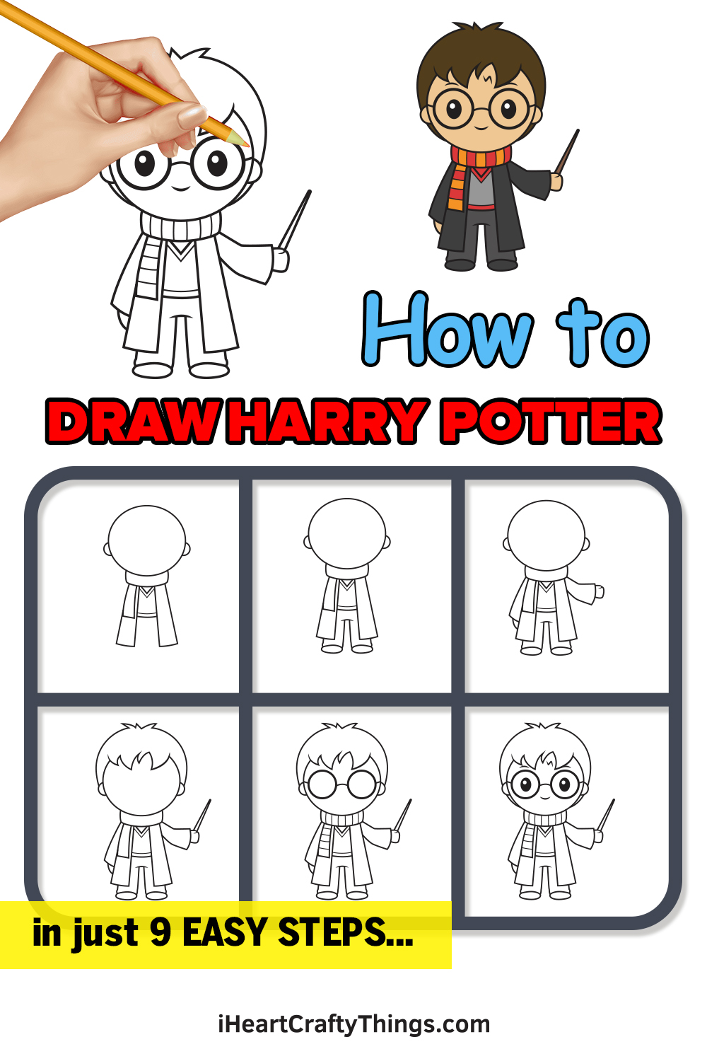 How to Draw Harry Potter in 9 Easy Steps