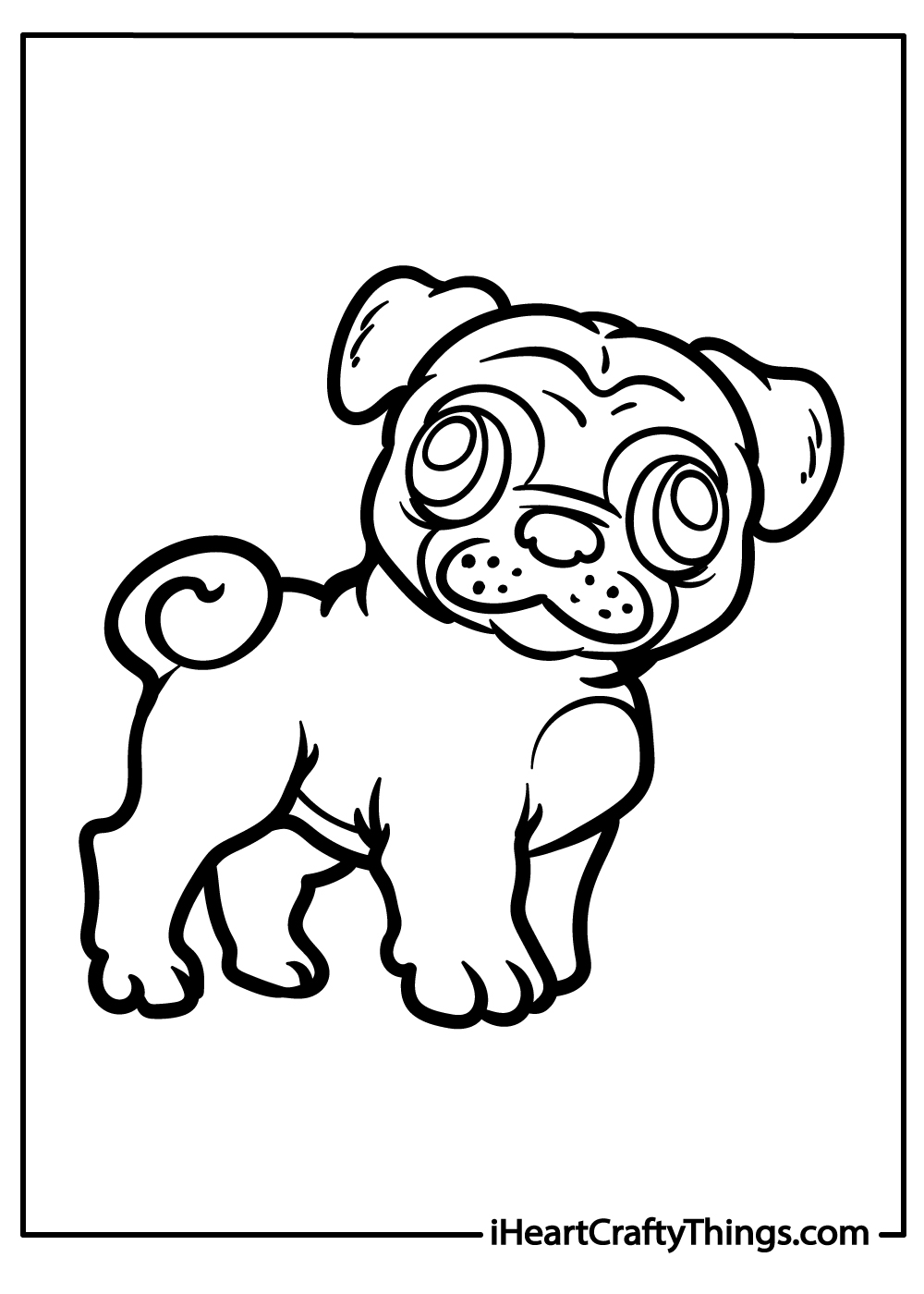 Coloring Pages Of Pugs