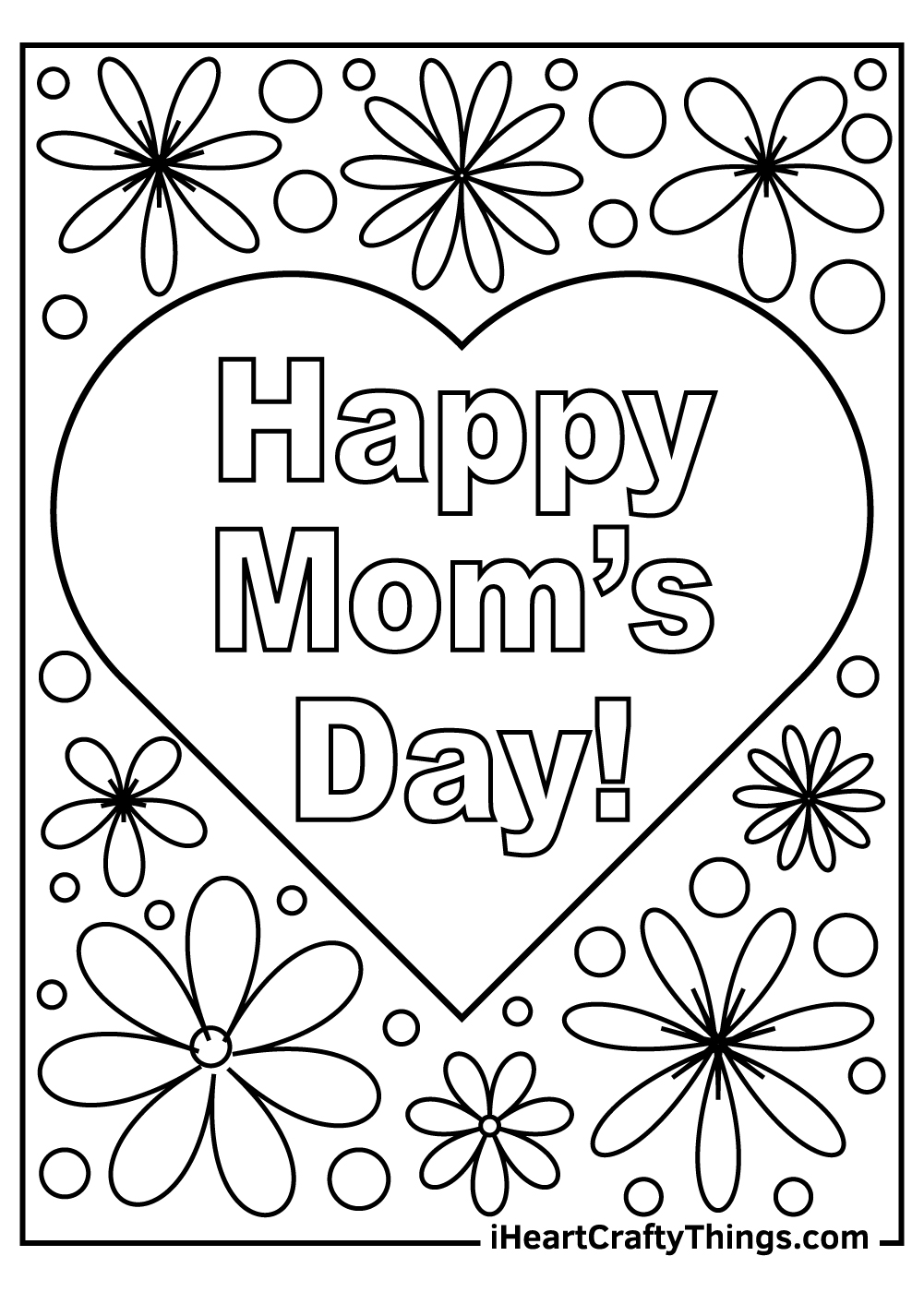 Printable Mothers Day Coloring Pages