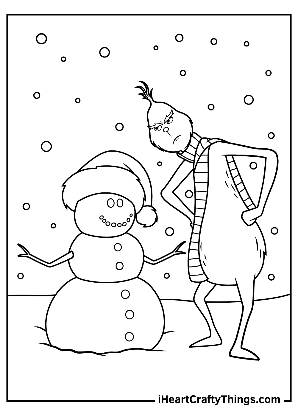 Printable Grinch Coloring Pages