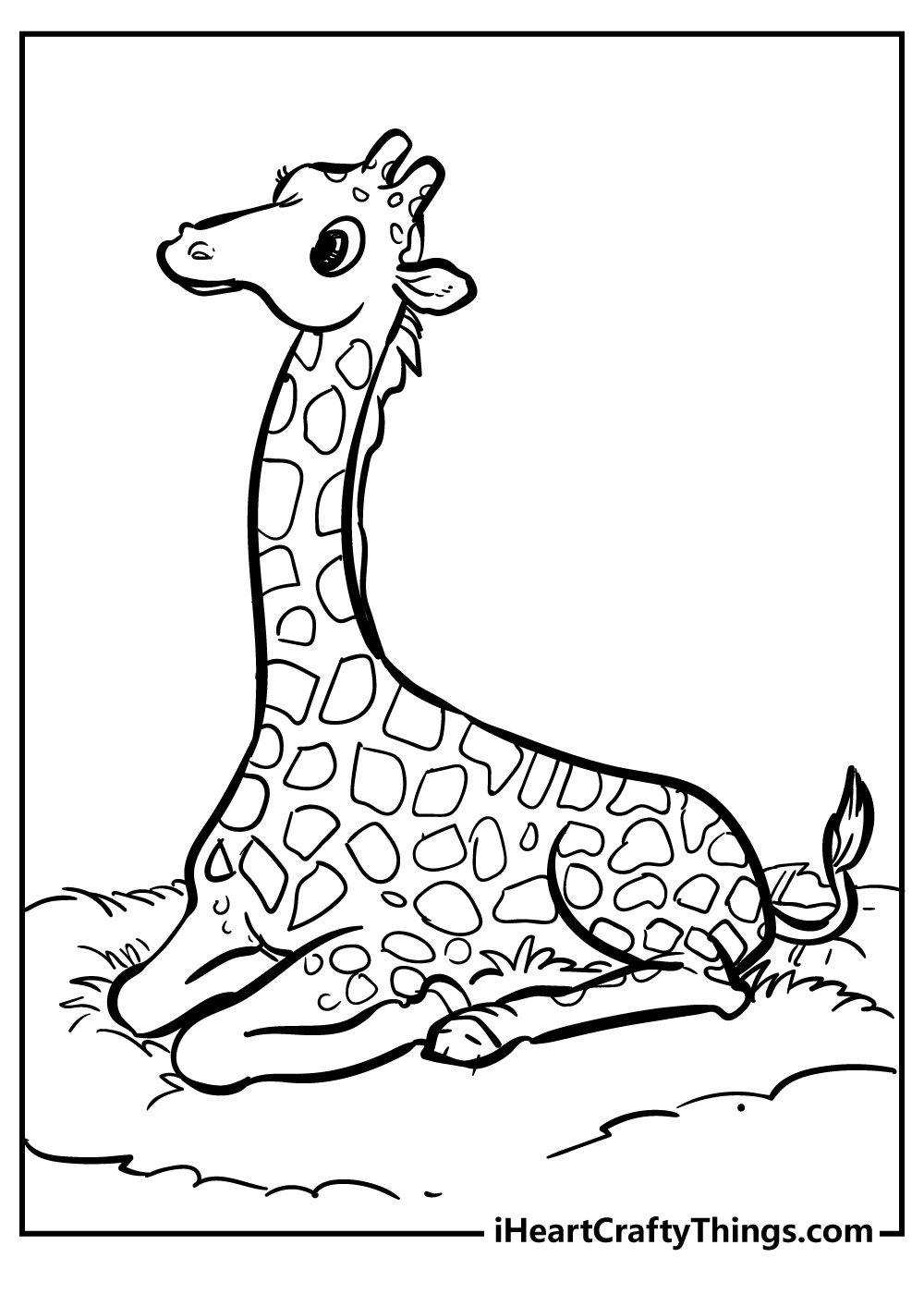 Giraffe coloring pages free printable