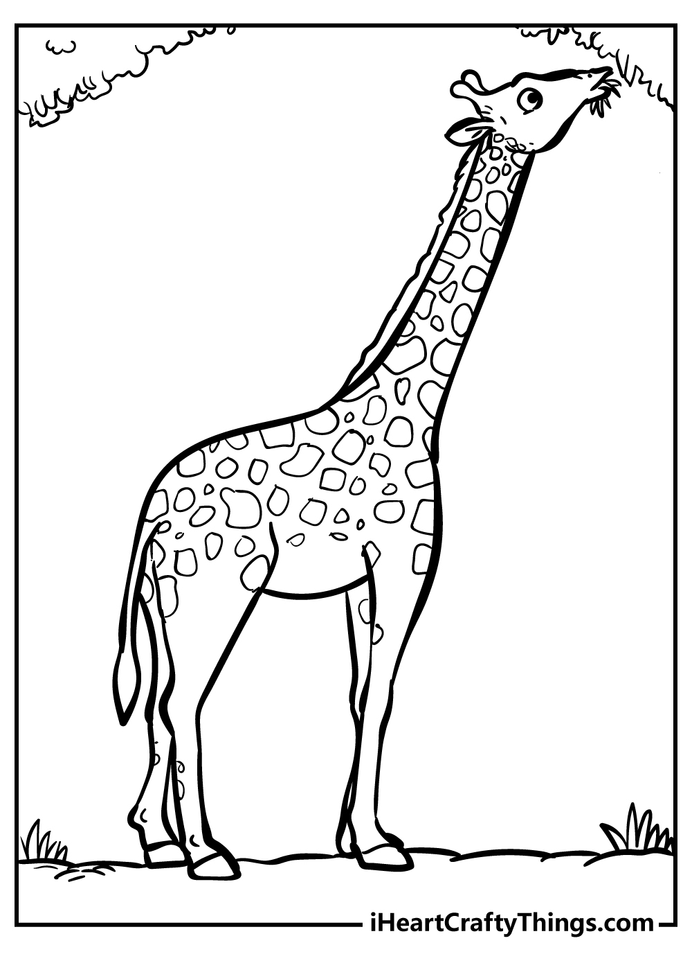 Giraffe coloring pages free printable