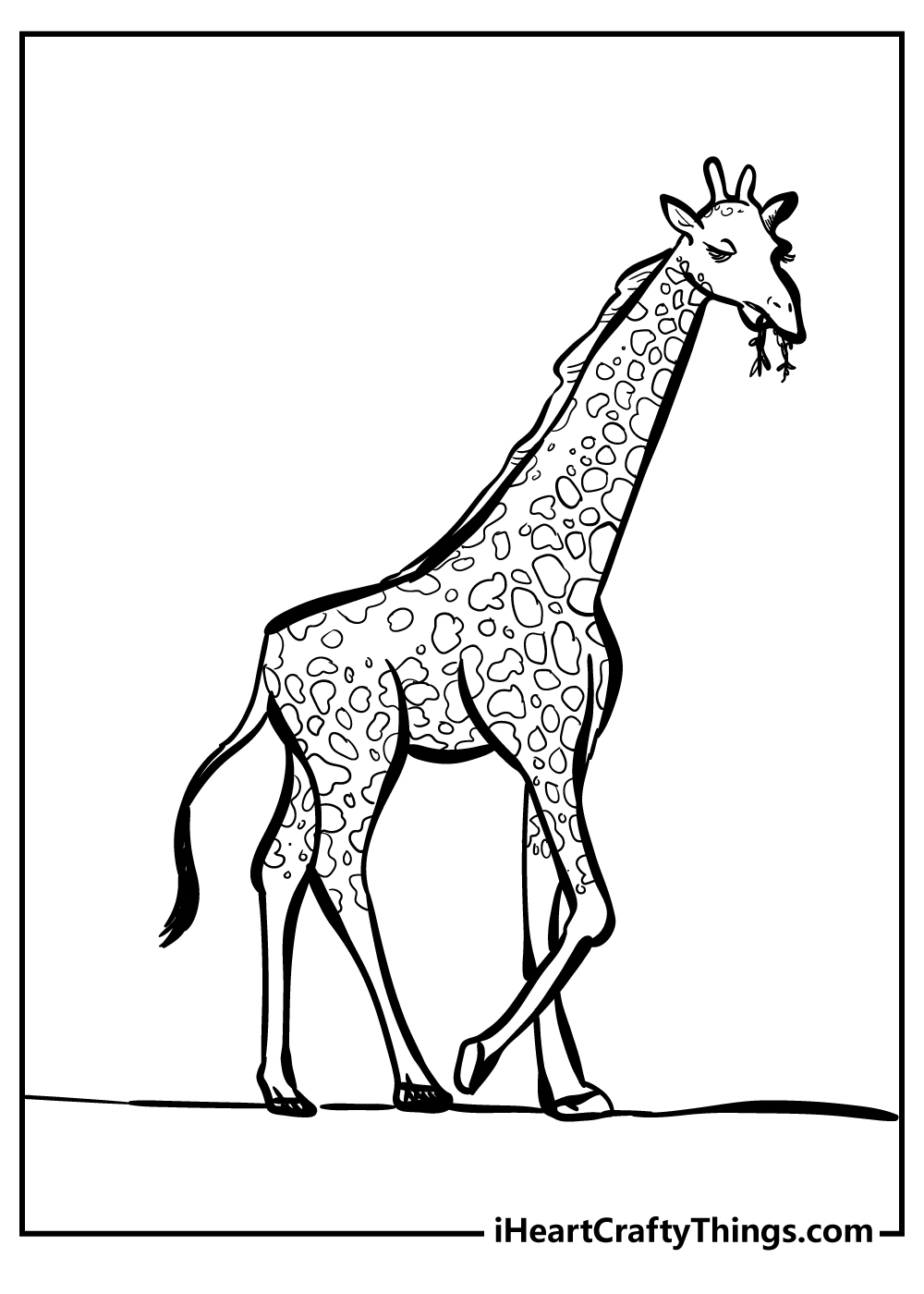 Giraffe coloring pages free printable