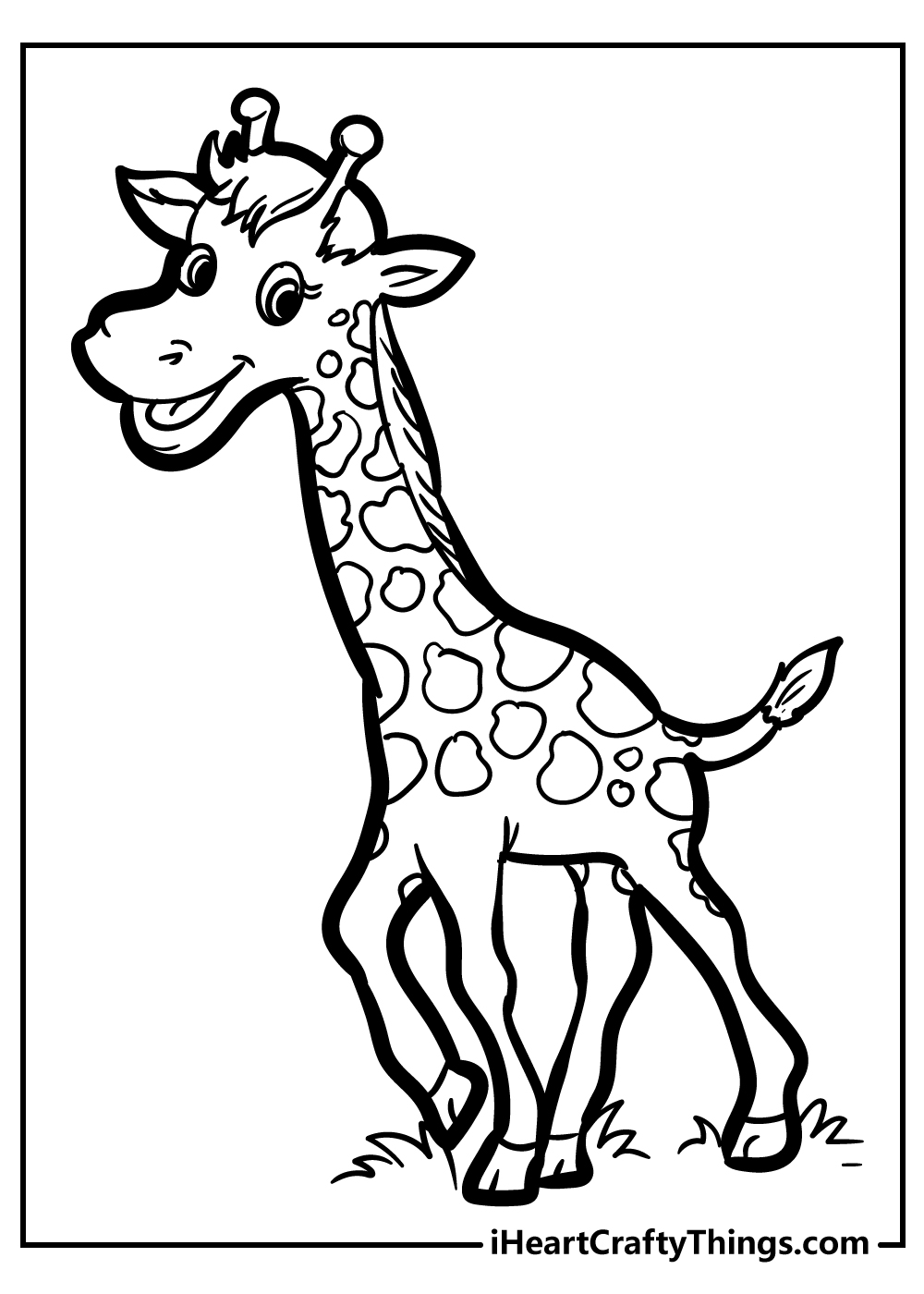 giraffe coloring pages pdf