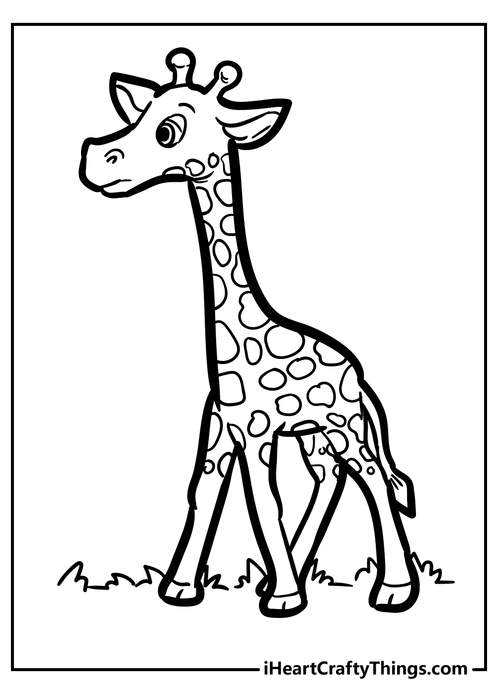 large giraffe coloring pages free download