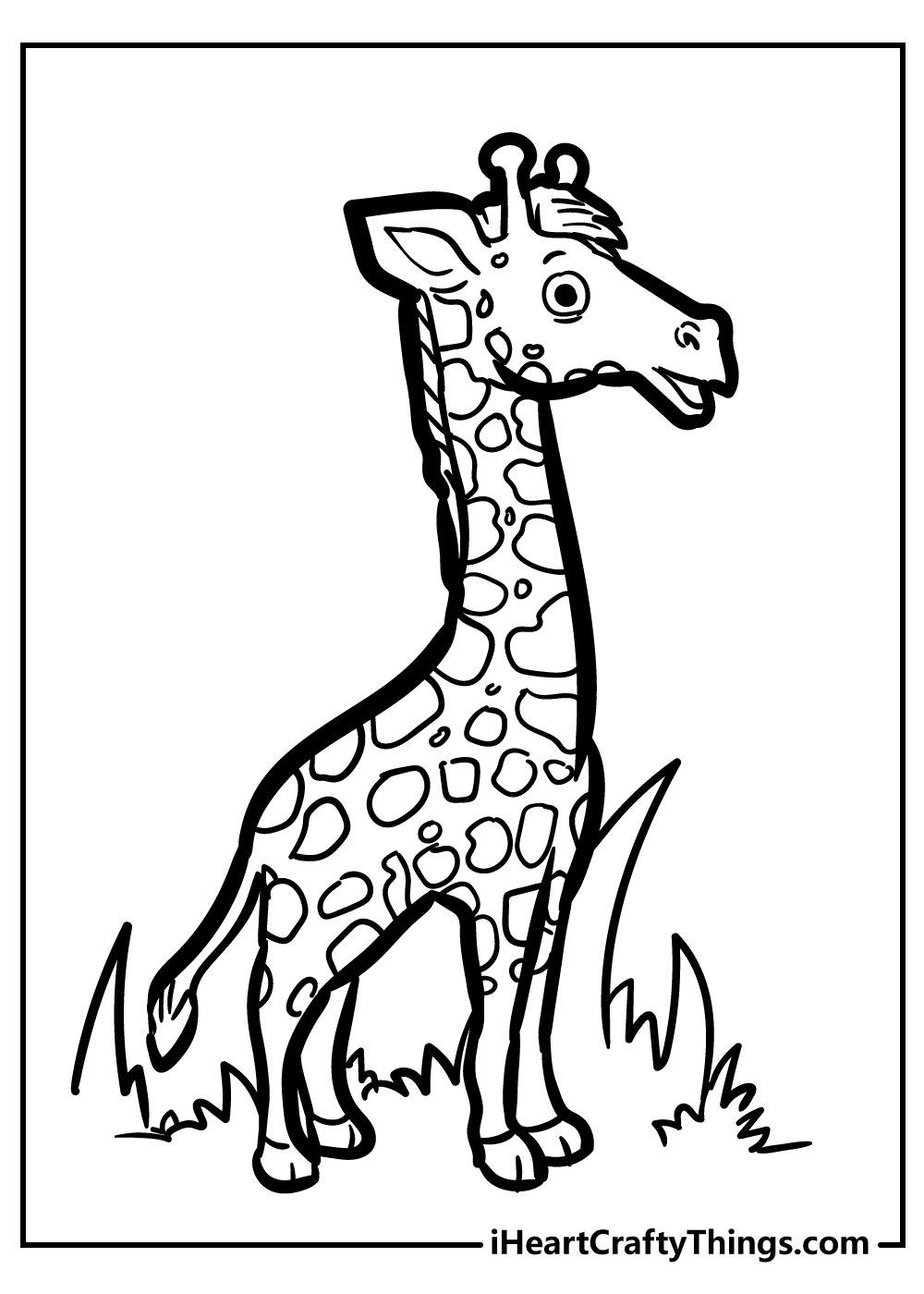 free printable coloring sheet giraffe coloring pages