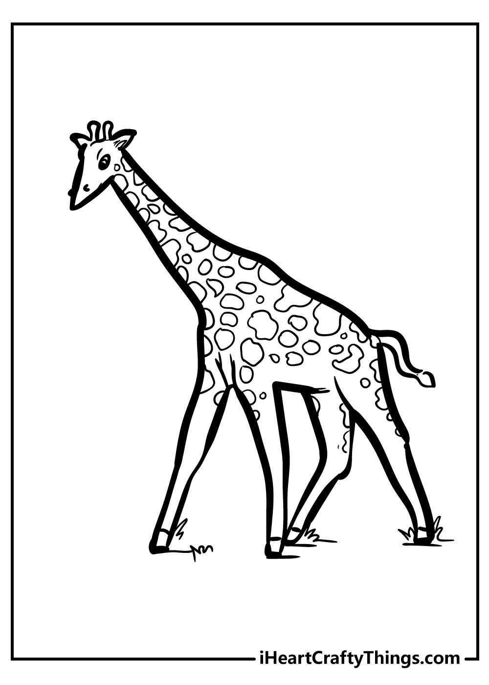 cute giraffe coloring pages for kids free printable