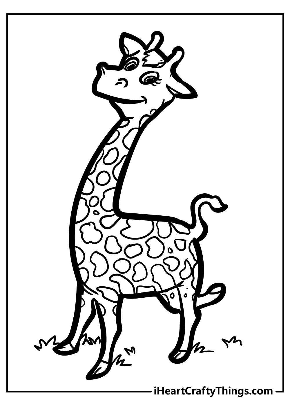 baby giraffe coloring pages to print out