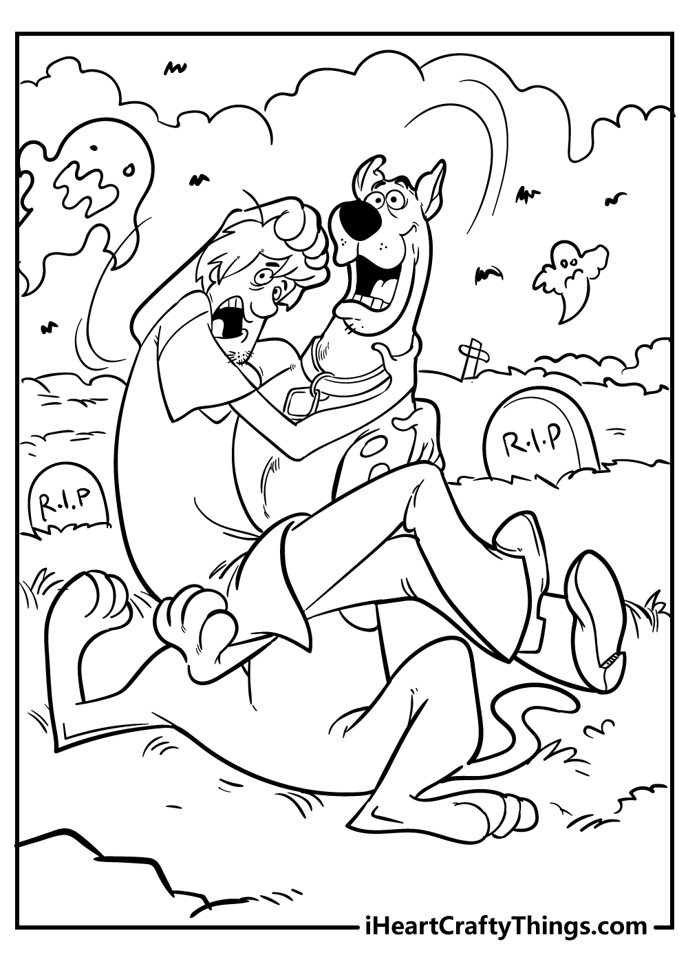 Scooby Doo Valentines Coloring Pages