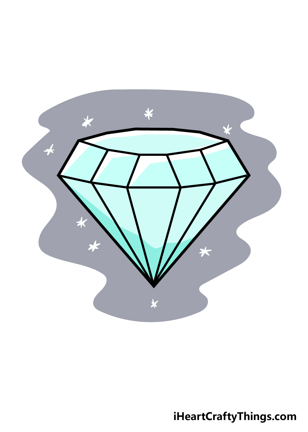 diamond drawing step 6