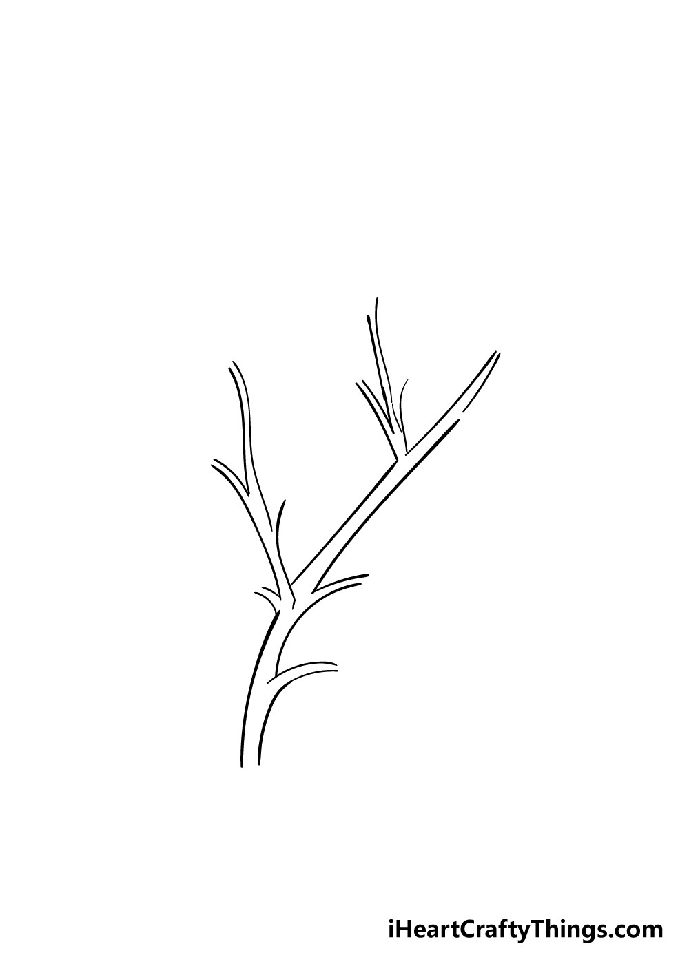 leaves on a tree drawing step 2