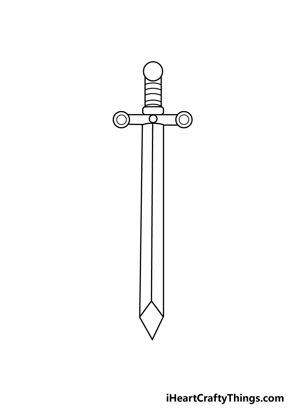 sword drawing step 6