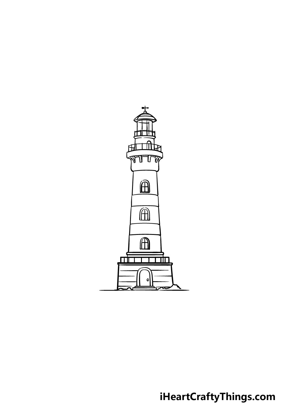 drawing a lighthouse step 5