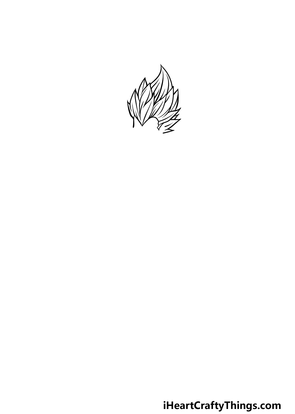 drawing Vegeta step 1