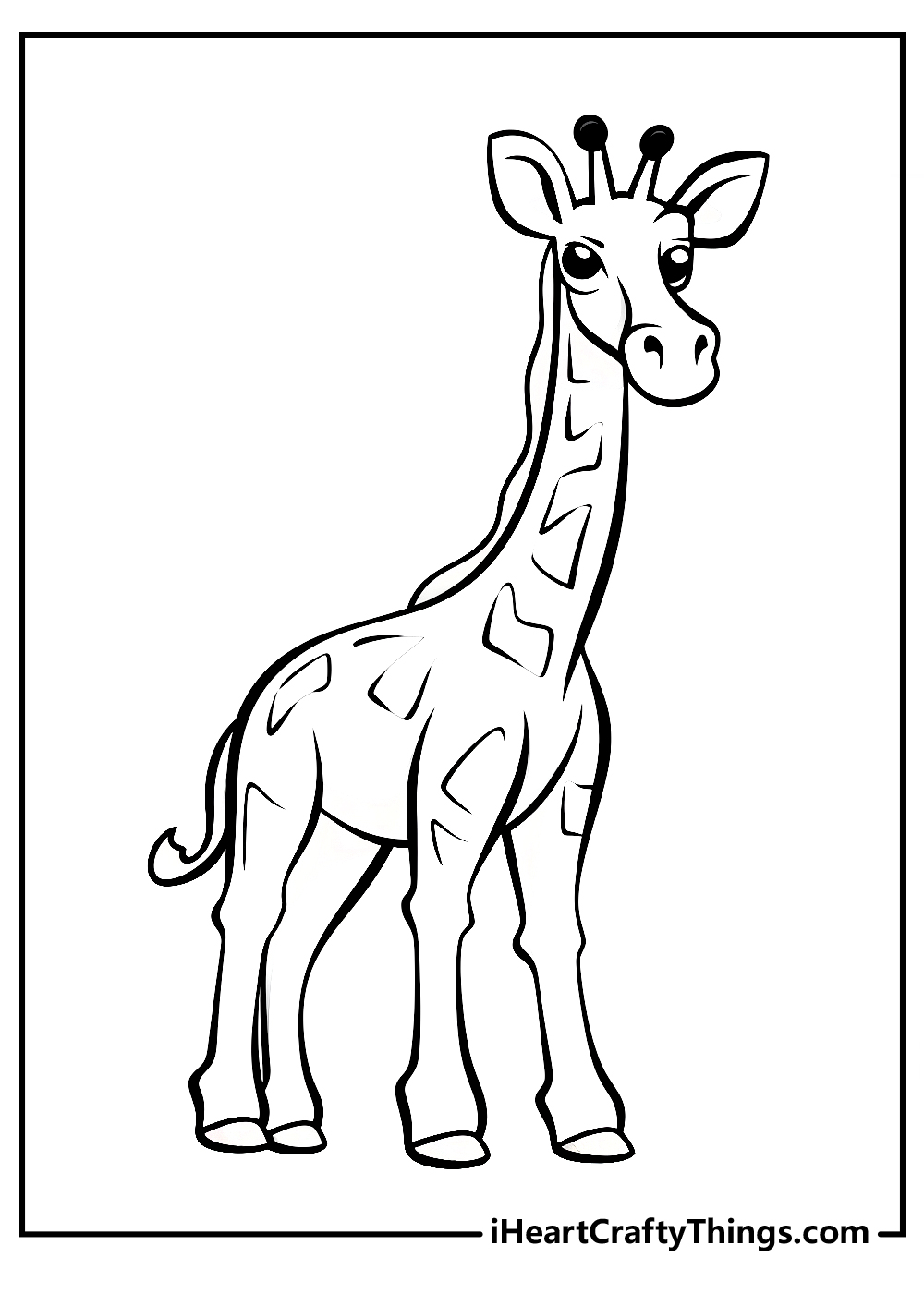 baby giraffe coloring pages