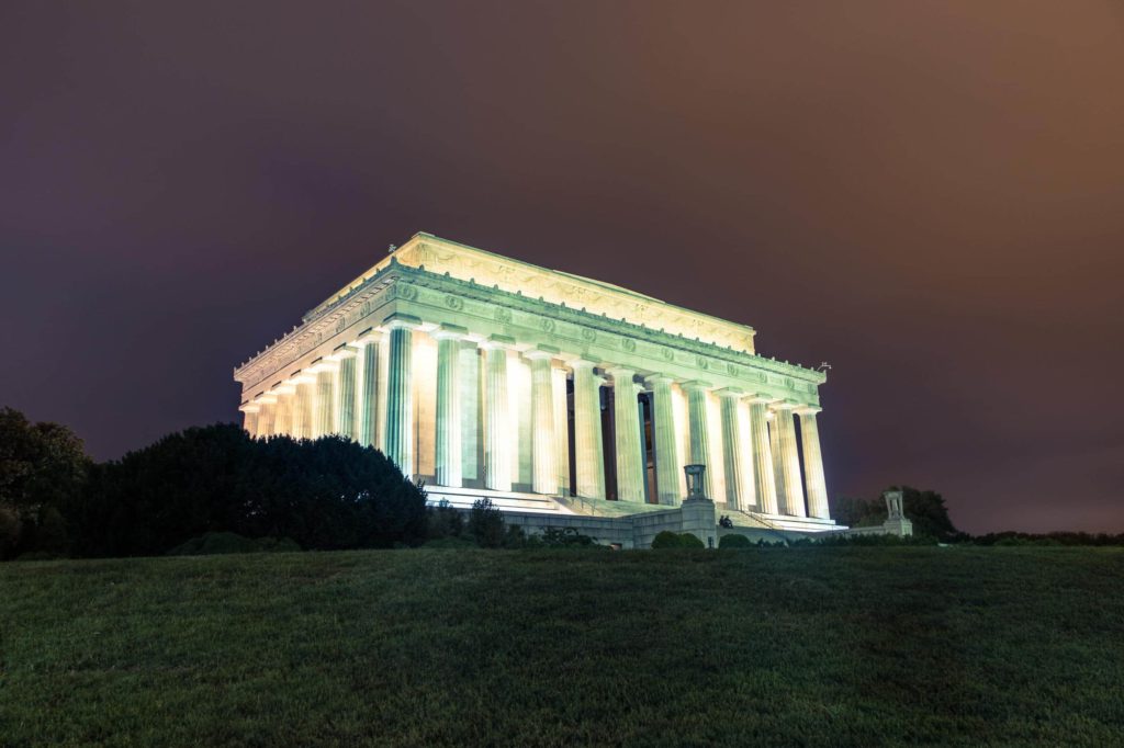 Lincoln Memorial External At Night