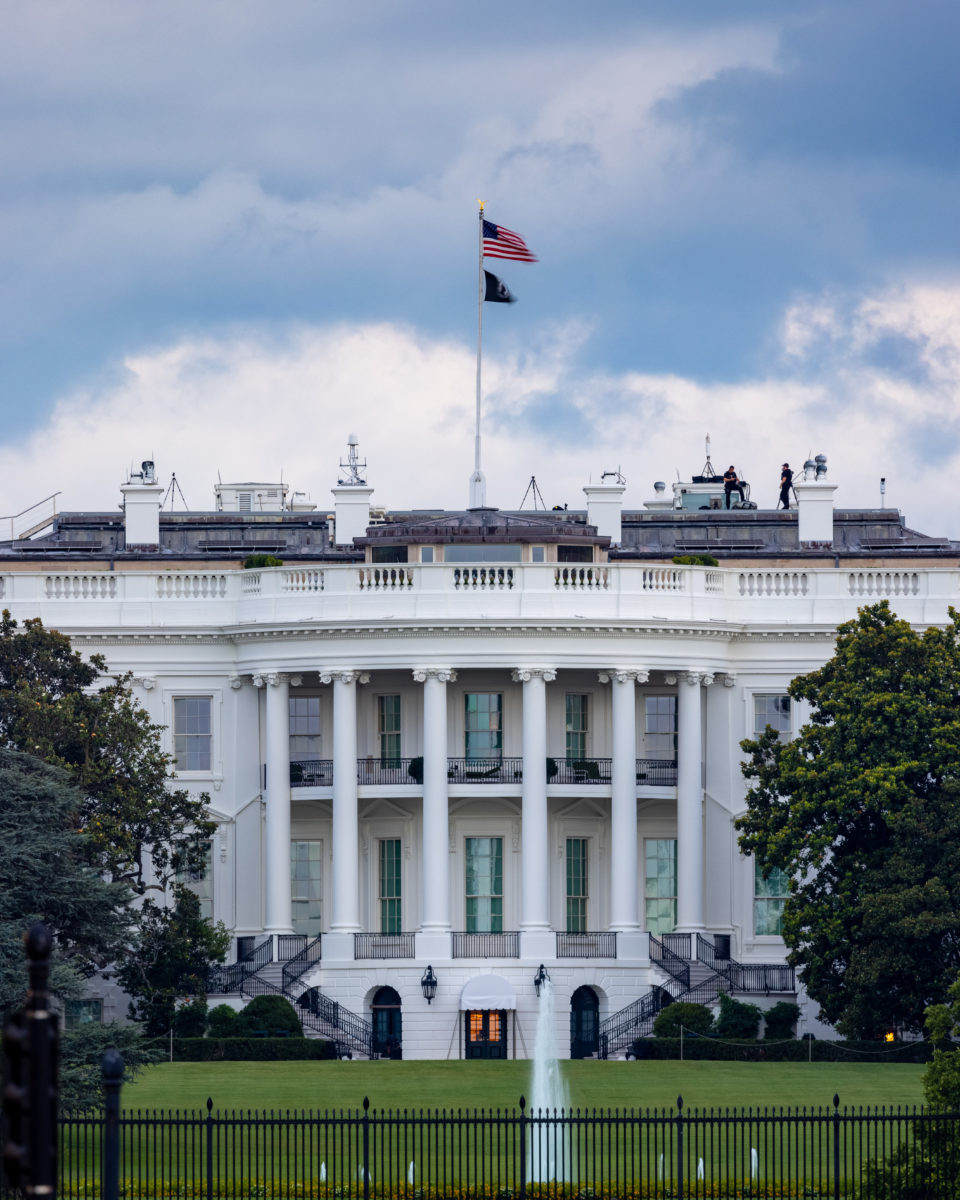 Close up of the White House