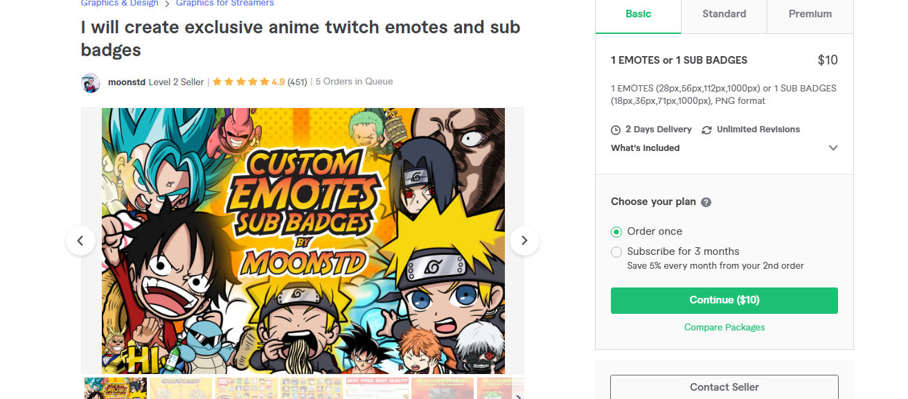 Custom I will create cute custom chibi anime twitch emotes and sub badges  Art Commission  Sketchmob