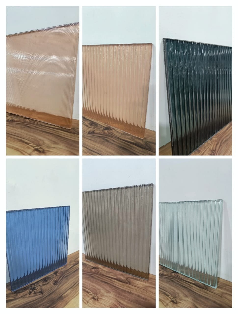 Tinted Fluted Glass