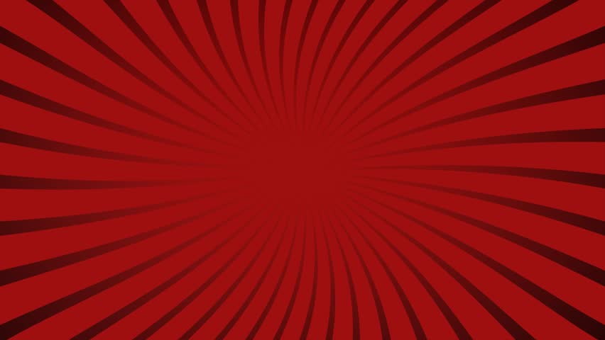 Red Striped Sunburst On A Gradient And Rotating. Seamlessly Loops ...