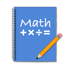 Pencil and Math Notebook