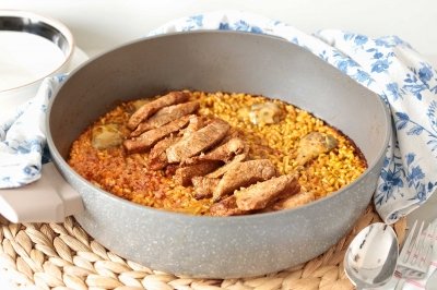 Arroz con secreto ibérico