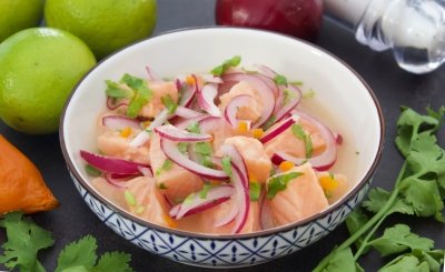 Ceviche de salmón