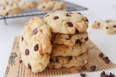 Cookies caseras con pepitas de chocolate