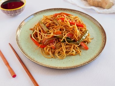 Noodles con verduras