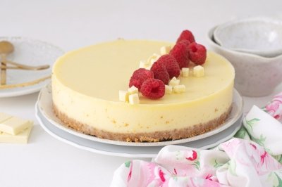 Tarta de chocolate blanco