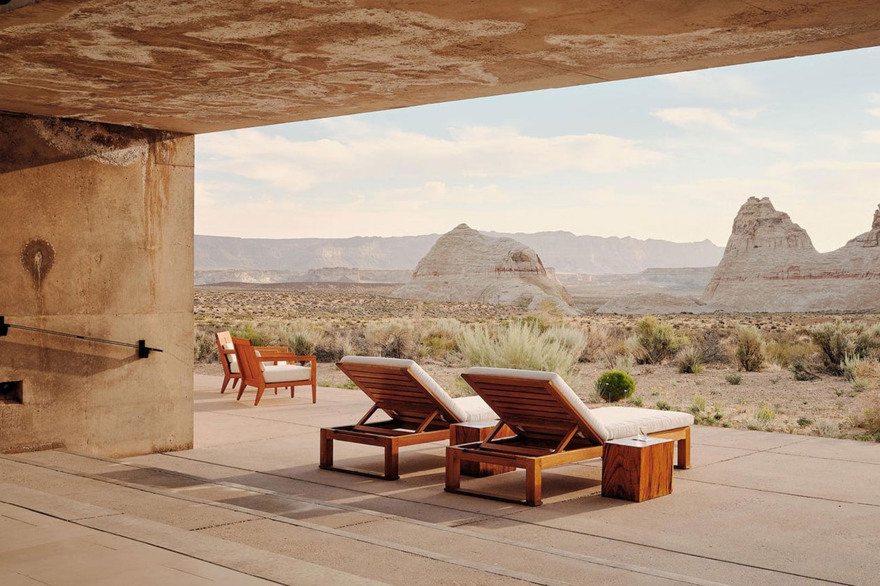 Amangiri Aman Utah Most Beautiful Hotel Best Luxury Resort Swimming Pool Lounge Desert Canyons