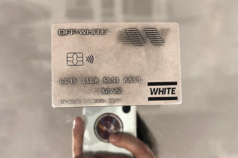 Hiroshi Fujiwara Off White teaser virgil abloh credit card money clip paris fashion week 2018 fall winter