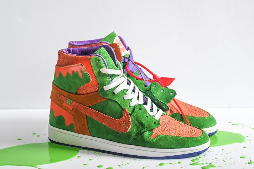 AMAC Customs Unveils Nickelodeon Slime-Inspired Air Jordan 1 High |  Hypebeast