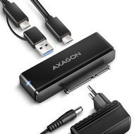 AXAGON ADSA-FPX, USB-C 10 Gbps > SATA 2.5" / 3.5" SSD / HDD FAST PORT X Adapter - Adapter