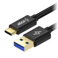 AlzaPower AluCore USB-A to USB-C 3.2 Gen 1 5Gbps 0.5m Black - Dátový kábel