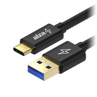 AlzaPower AluCore USB-A to USB-C 3.2 Gen 1 5Gbps 2m čierny - Dátový kábel