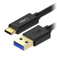 AlzaPower Core USB-A to USB-C 3.2 Gen 1 5Gbp 0.5m čierny - Dátový kábel