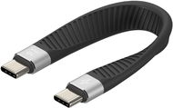 AlzaPower FlexCore USB-C to USB-C 3.2 Gen 2 100W 10 Gbps čierny - Dátový kábel