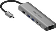 AlzaPower Metal USB-C Dock Station 6in1 with 8K Space Grey - Docking Station