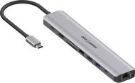 AlzaPower Metal USB-C Dock Station 9in1 (140W) Space Grey - Docking Station