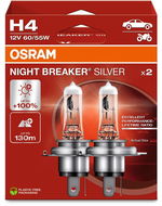 OSRAM H4 Night Breaker SILVER +100%, 2ks - Autožárovka