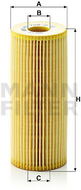 MANN-FILTER HU726/2x for AUDI, FORD, SEAT, SKODA, VW - Oil Filter