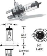 Lucas H4 60-55W P43t - Autožárovka